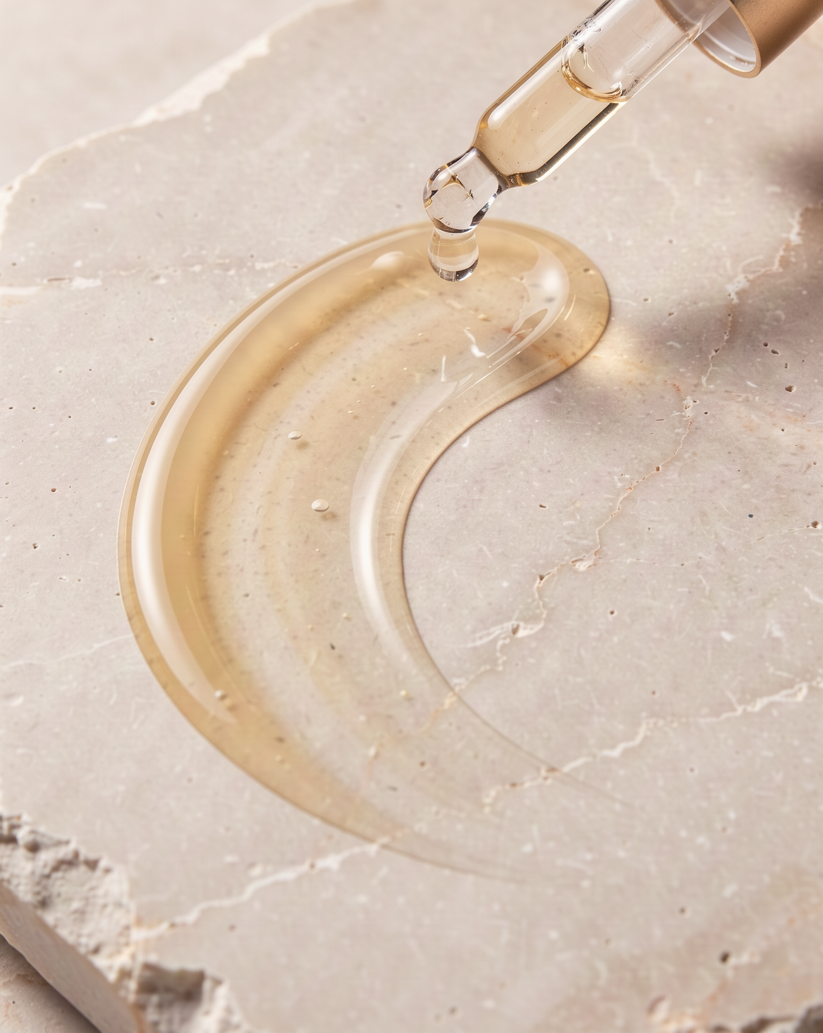 Dew Drop Face Serum — silky serum texture swatch