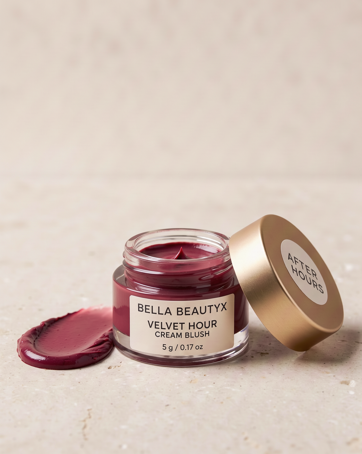 Velvet Hour Cream Blush in After Hours — deep berry