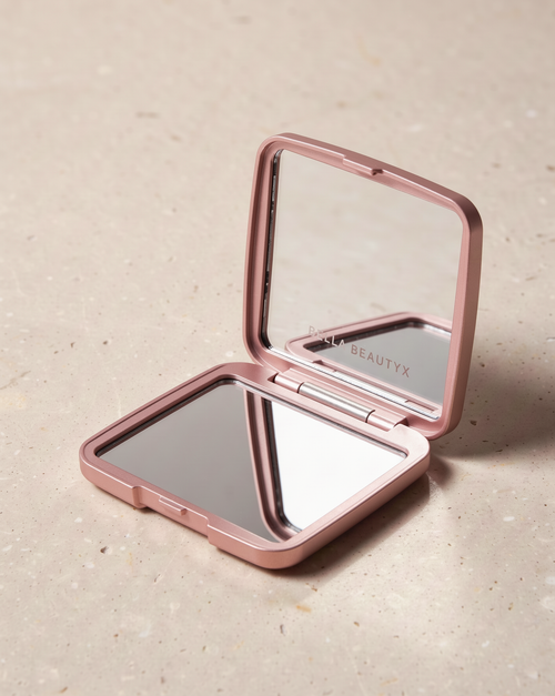 Little Mirror Pocket Compact — open blush compact
